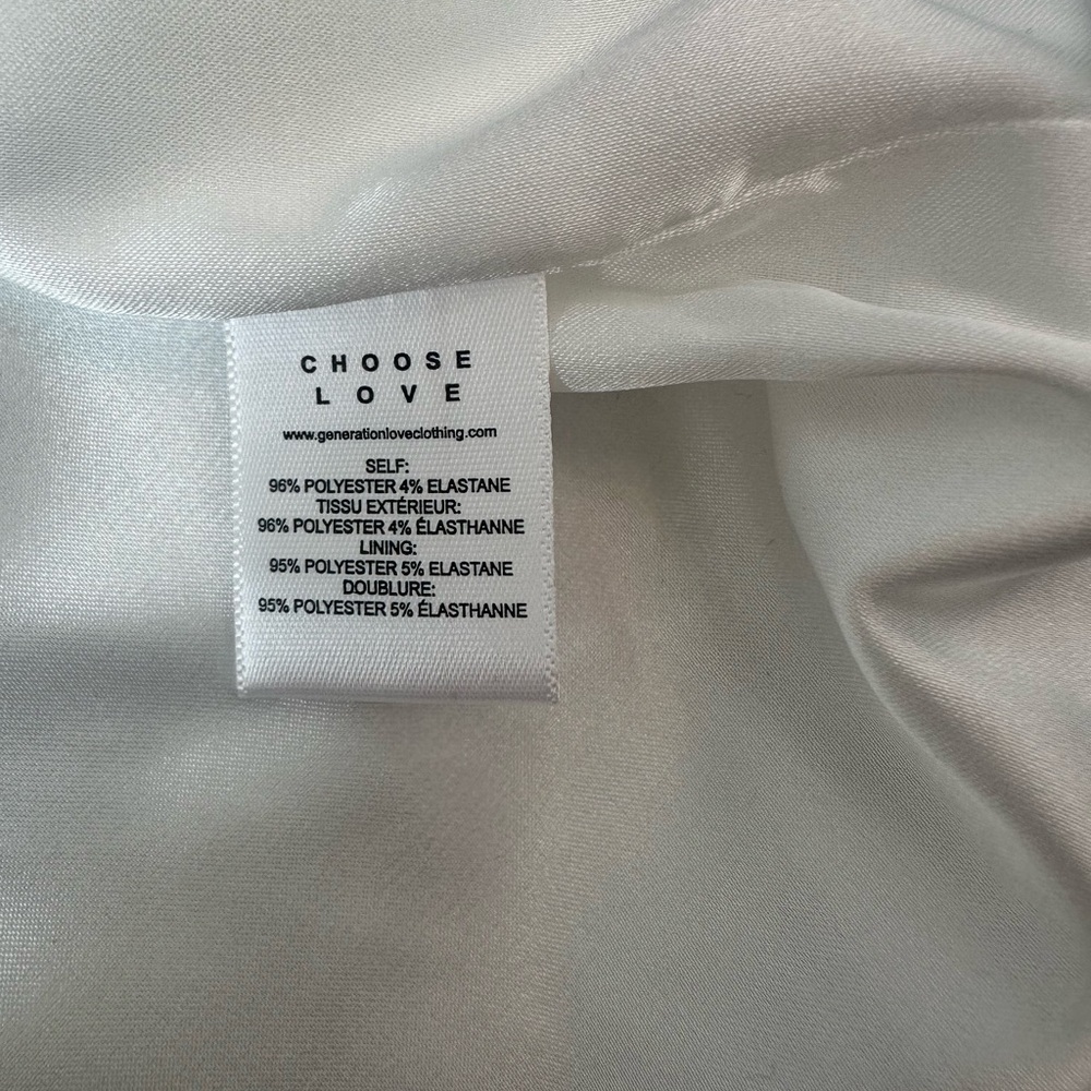 GENERATION LOVE Tanya Crepe Skirt White Side Slit Women Size 4 $265 MSRP NWT - Picture 16 of 16
